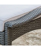 Noble House Bradley Outdoor Armchair with Cushions, Set of 2