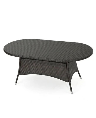 Noble House Sambrera Outdoor Oval Dining Table