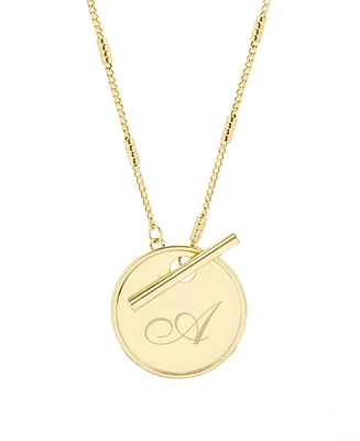 brook & york Grace Initial Toggle Necklace