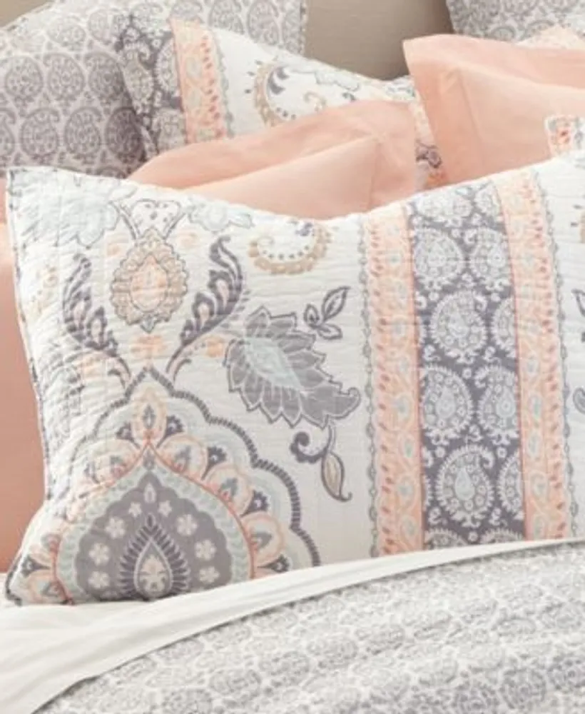 Levtex Darcy Paisley Damask Reversible Quilt Sets