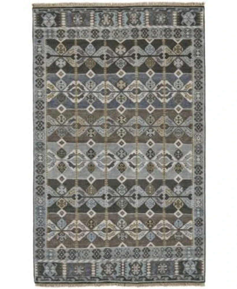 Simply Woven Roselyn R6130 Slate Area Rug