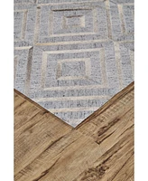 Feizy Fannin R0754 Gray 2' x 3' Area Rug
