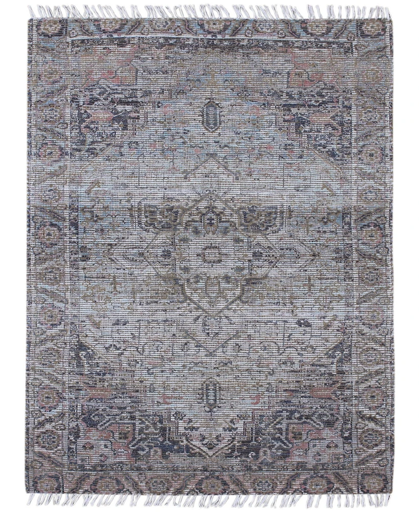 Amer Rugs Prairie Pre-5 Mist/ Pink 5' x 7'6" Area Rug