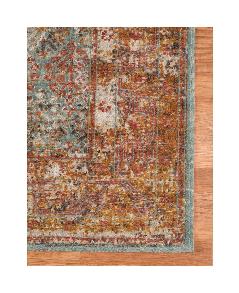 Amer Rugs Eternal Ete-15 Turquoise 5'7" x 7'6" Area Rug