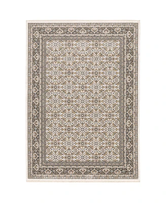 Oriental Weavers Maharaja 2061N Ivory and Gray 2'3" x 7'6" Runner Rug
