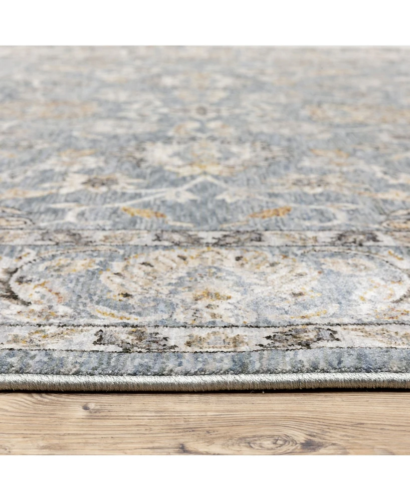 Oriental Weavers Maharaja 70E Blue and Ivory 7'10" x 10'10" Area Rug