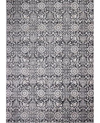 Closeout! Bashian Plymouth Ply-03 Charcoal 2'6" x 8' Runner Rug