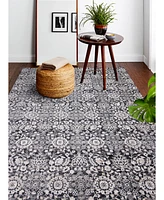 Closeout! Bashian Plymouth Ply-03 Charcoal 3'6" x 5'6" Area Rug