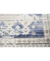Closeout! Bashian Mesa Mes-05 Ivory, Blue 3'6" x 5'6" Area Rug