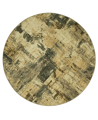 Closeout! Karastan Elements Treviso Grey 8' x 8' Round Area Rug