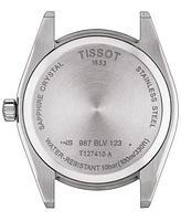 Tissot Men's Swiss Gentleman Brown Leather Strap Watch 40mm