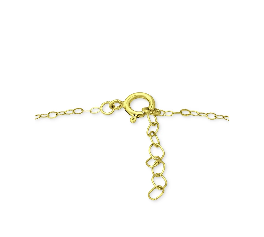 Giani Bernini Cubic Zirconia Wing Chain Ankle Bracelet, Created for Macy's