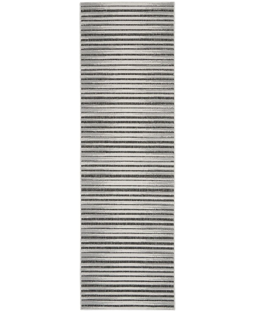 Nourison Home Key Largo KLG01 Onyx 2'2" x 7'6" Runner Rug