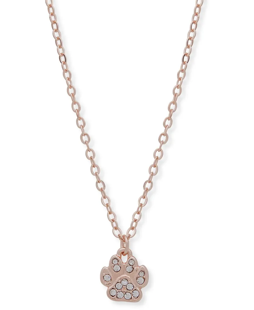 Pet Friends Jewelry Pave Paw Pendant