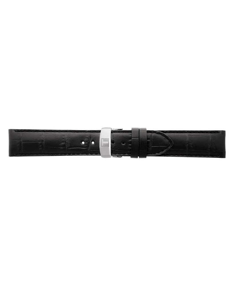 Tissot Men's Swiss Automatic T-Classic Le Locle Powermatic 80 Black Leather Strap Watch 39.3mm