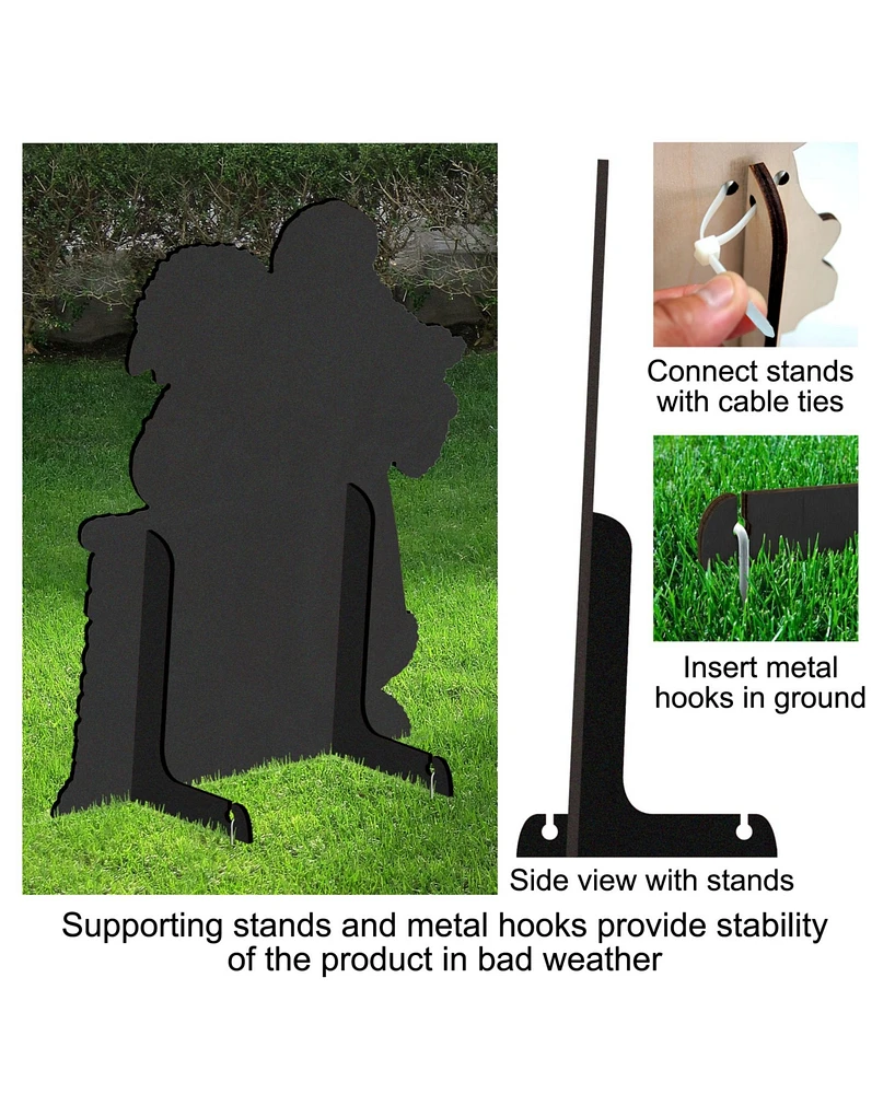 Designocracy by Susan Winget Dark Night Presents Santa Outdoor, Wall and Lawn Decor