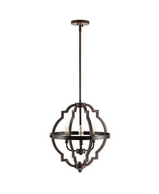 Jonathan Y Ogee 3-Light Adjustable Rustic Industrial Led Pendant