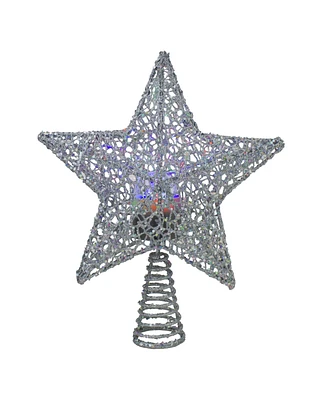 Northlight Lighted Star with Rotating Projector Christmas Tree Topper