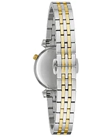Bulova Women's Classic Regatta Diamond-Accent Two-Tone Stainless Steel Bracelet Watch 24mm