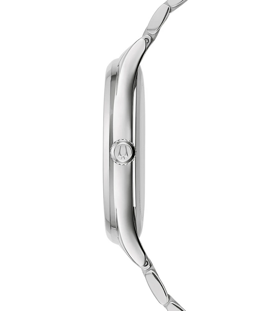 Bulova Women's Classic Diamond-Accent Stainless Steel Bracelet Watch 36mm