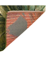 Liora Manne' Marina Tropical Leaf Cream 3'3" x 4'11" Outdoor Area Rug