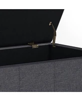 Simpli Home Dover Storage Ottoman Bench