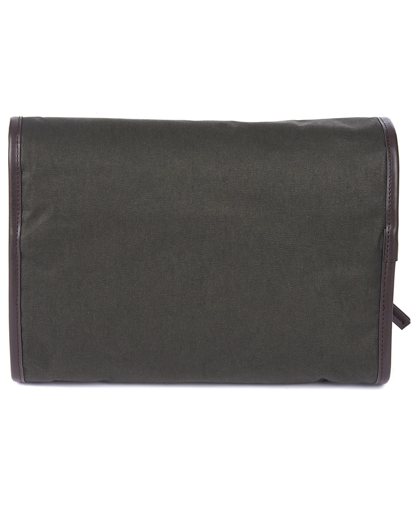 Barbour Men's Waxed Hanging Toiletry Bag