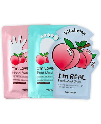 Tonymoly 3-Pc. I'm Peach Head To Toe Body Mask Set