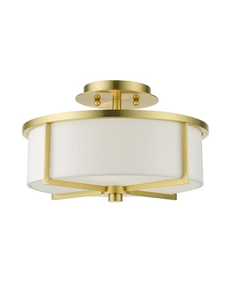 Wesley 2 Lights Semi Flush