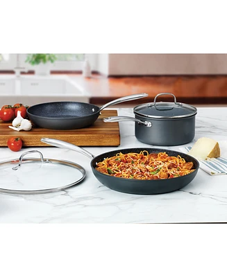 Professional 5-Piece Hard Anodized Nonstick Cookware Set