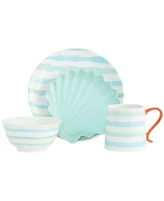 Baum Ocean 16 Piece Dinnerware Set, Service for 4