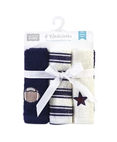 Hudson Baby Boys Six-Count Woven Washcloths