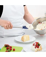Tovolo Flex-Core Stainless Steel Handled Spoonula, Silicone Spoon Spatula Head