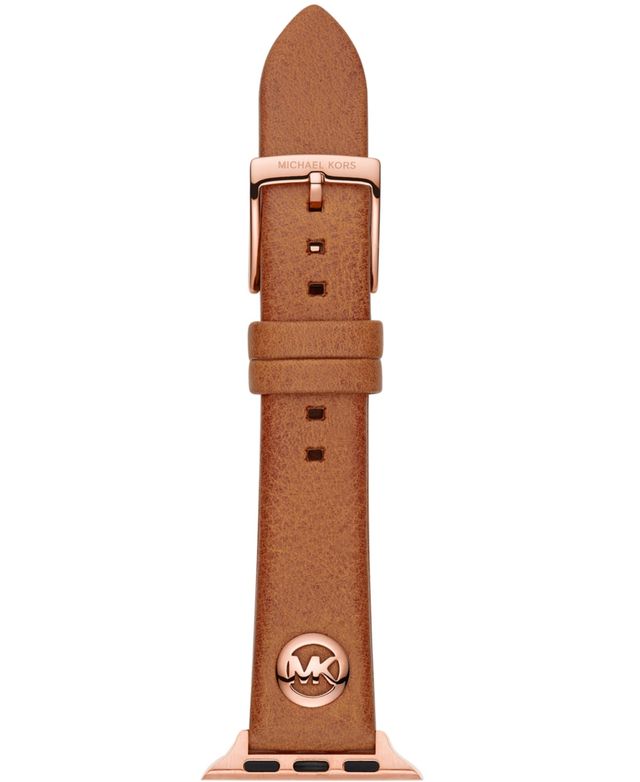 Michael Kors Logo Charm Luggage Leather 38/40mm Band for Apple Watch