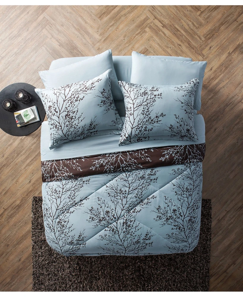 Vcny Home Leaf 8-Pc. Comforter Set