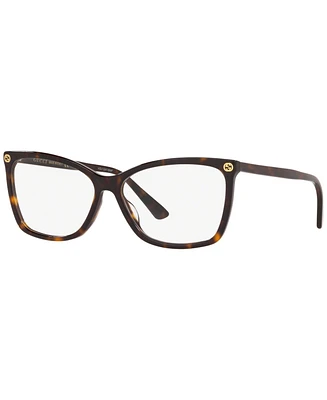 Gucci GG0025O002 Women's Oval Eyeglasses