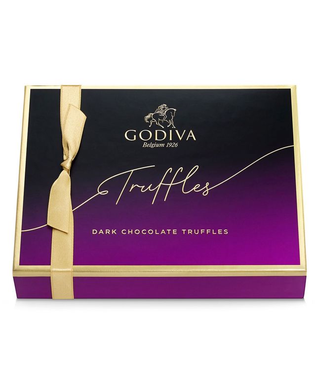 Godiva Dark Truffles Gift Box, 12 Pieces