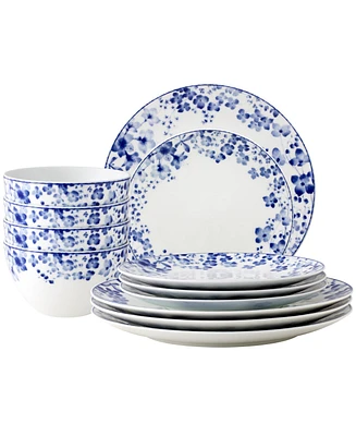 Noritake Bloomington Road 12-Piece Dinnerware Set, Service for 4