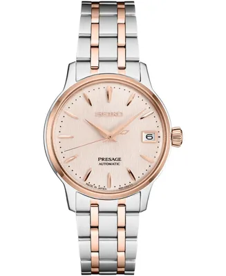 Seiko Women's Automatic Presage Two-Tone Stainless Steel Bracelet Watch 34mm