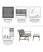 Monterosso 2 Piece Sofa and Table Seating Set