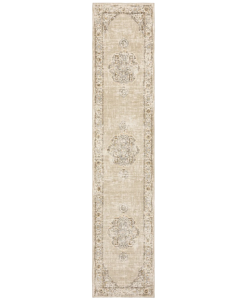Oriental Weavers Andorra AND02 2'6" x 12' Runner Rug