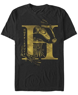 Fifth Sun Men's Hufflepuff Short Sleeve Crew T-shirt