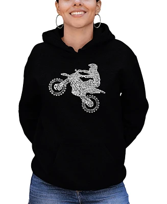 Women's Word Art Freestyle Motocross Hooded Sweatshirt