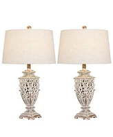 Fangio Lighting Poly Resin Table Lamps, Set of 2