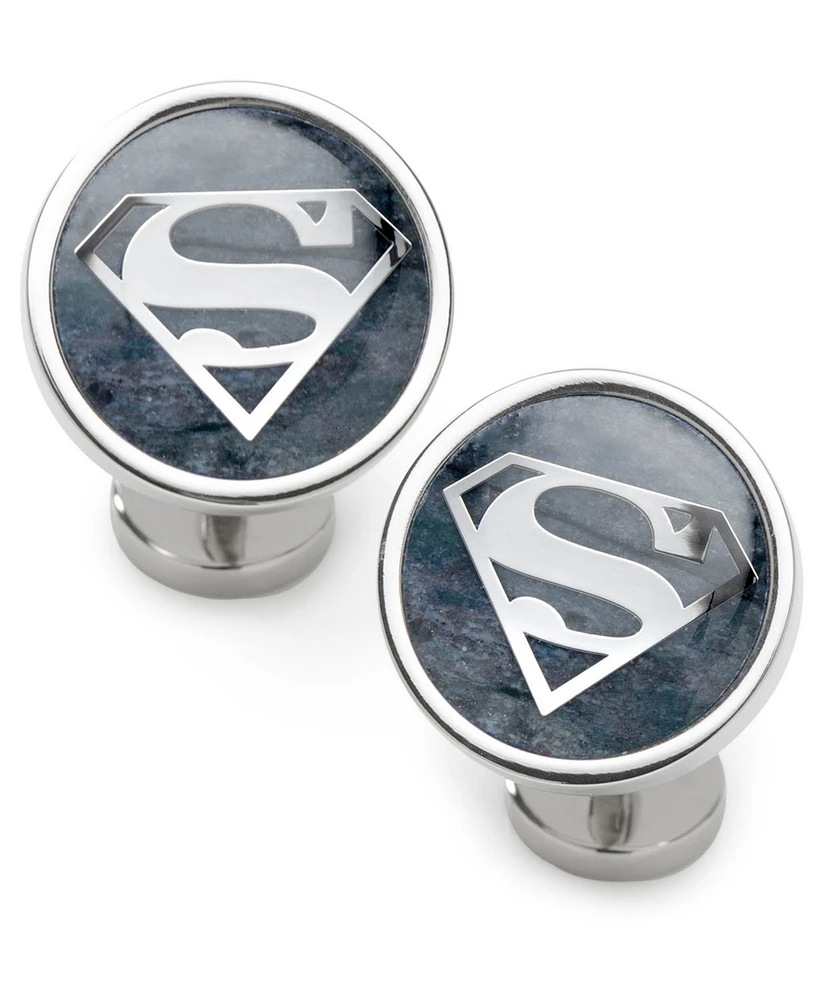Dc Comics Men's Superman Gemstone Cufflinks