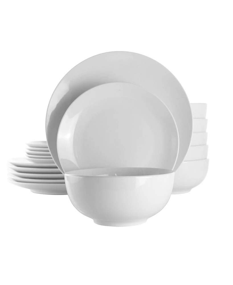 Elama Luna 18 Pc. Dinnerware Set, Service for 4