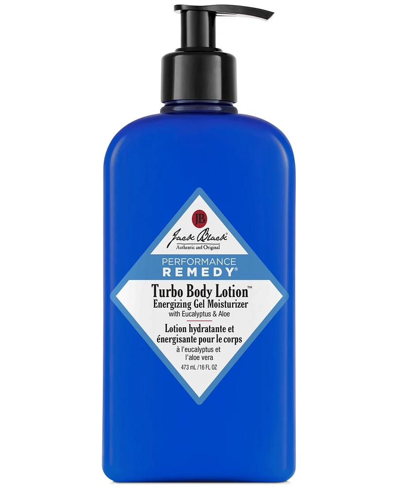 Jack Black Turbo Body Lotion Energizing Gel Moisturizer, 16-oz.