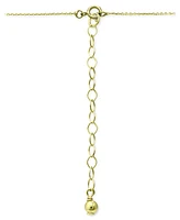 Giani Bernini Cubic Zirconia Initial Pendant Necklace, 16" + 2" extender, Created for Macy's