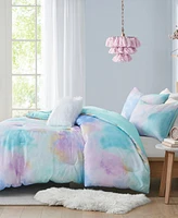 Intelligent Design Cassiopeia Watercolor Tie Dye 3-Pc. Comforter Set, Twin/Twin Xl