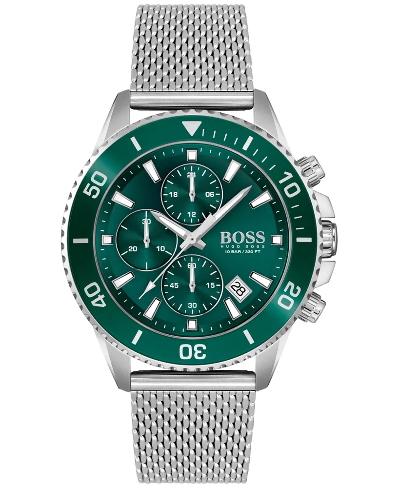 Hugo Boss Men's Admiral Chronograph Stainless Steel Strap Watch 45mm
